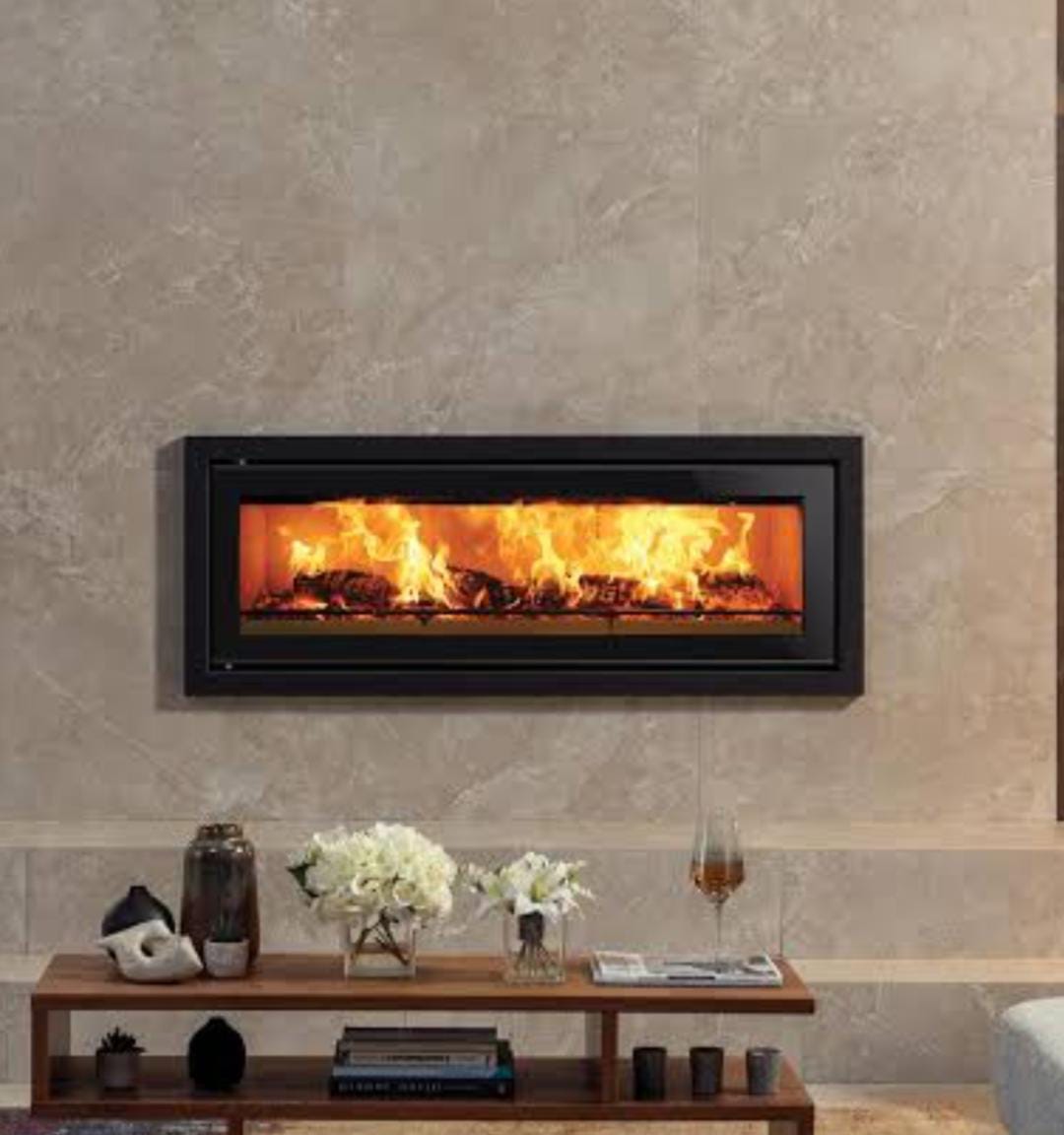 Luxury indoor commercial fireplace