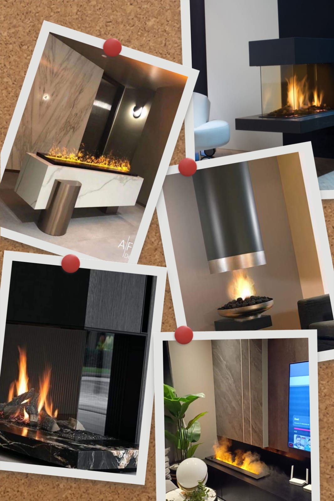 Remote control Electric fireplace