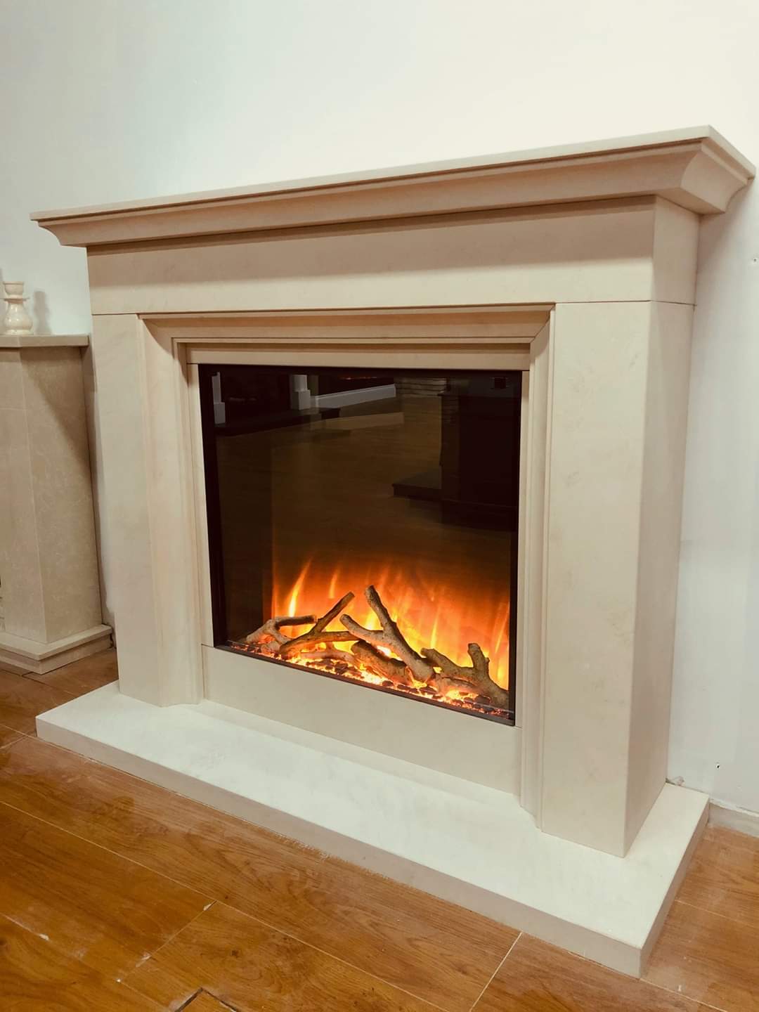 Indoor luxury fireplace